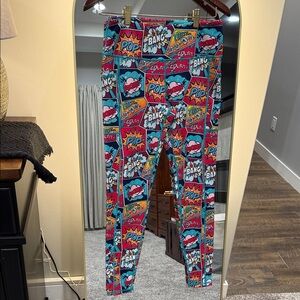 Colorful Comic Print women’s Leggings